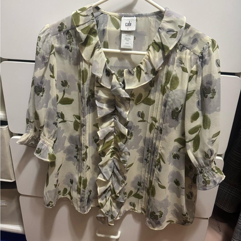 CAbi Cherish Blouse - Size Large